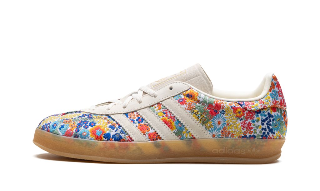 Adidas Gazelle Indoor Liberty London Floral Embroidery Adidas Gazelle Indoor Core Black Keesef