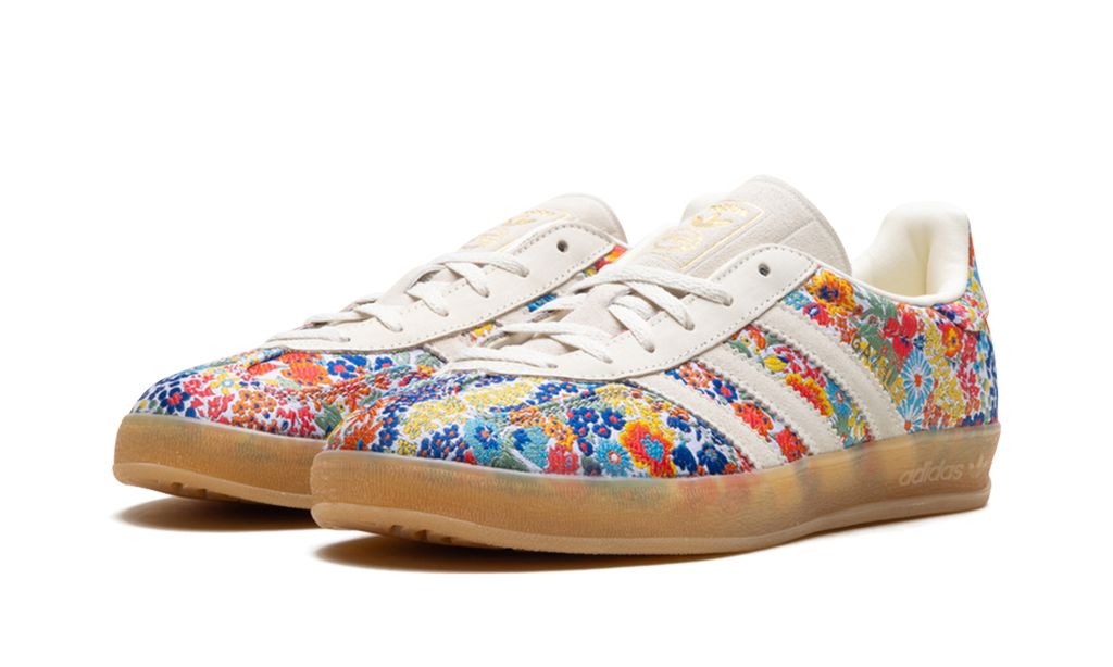 Adidas Gazelle Indoor Liberty London Floral Embroidery Adidas Gazelle Indoor Core Black Keesef