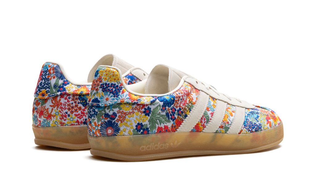 Adidas Gazelle Indoor Liberty London Floral Embroidery Adidas Gazelle Indoor Core Black Keesef
