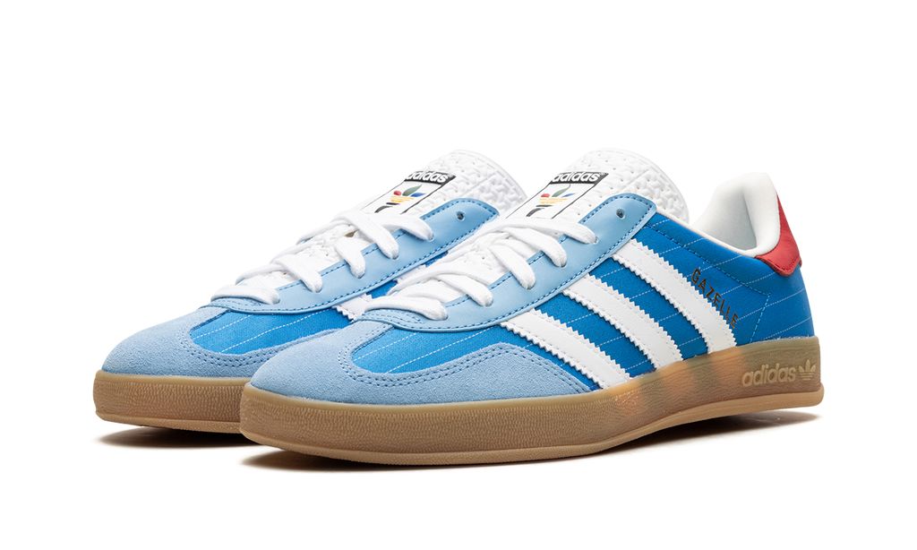 Adidas Gazelle Indoor Paris Olympics Blue Adidas Gazelle Indoor Core Black Keesef