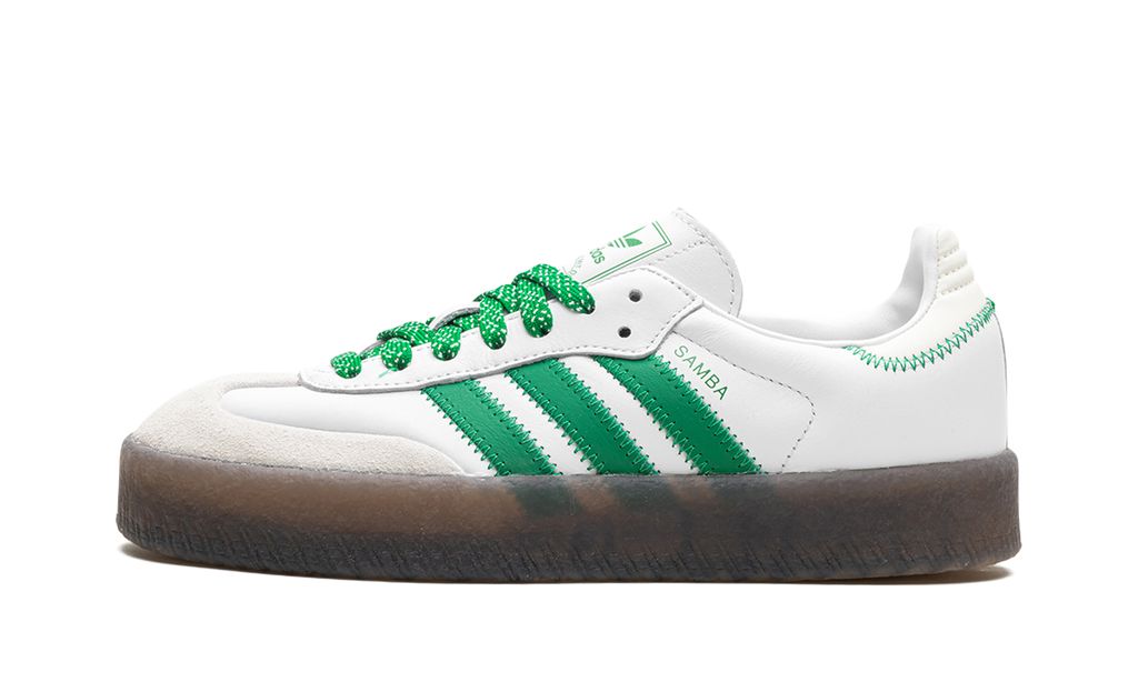 Adidas Sambae Cloud White Green Adidas Samba Vegan Keesef
