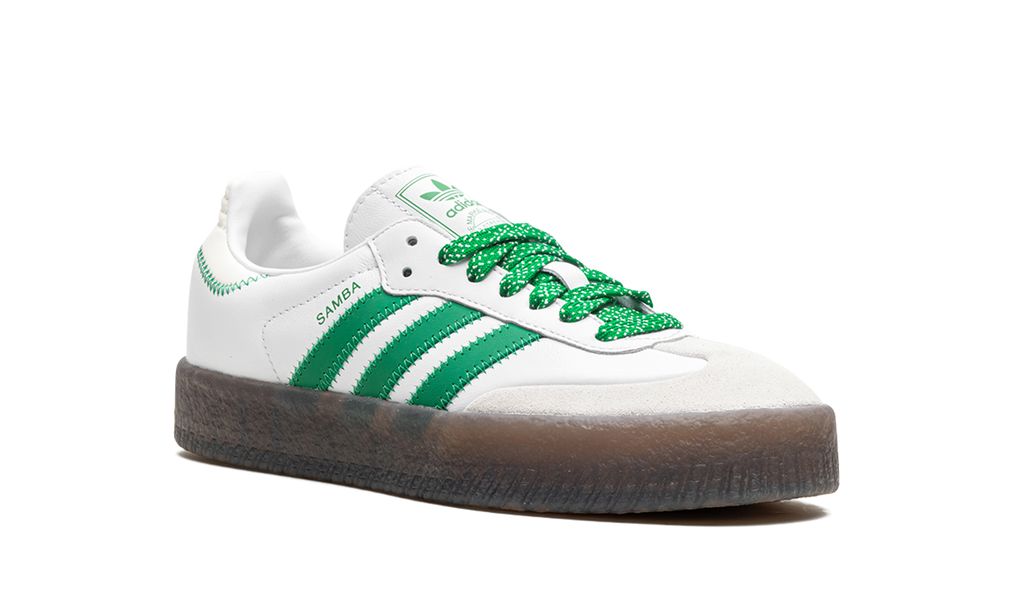 Adidas Sambae Cloud White Green Adidas Samba Vegan Keesef