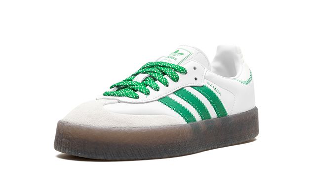 Adidas Sambae Cloud White Green Adidas Samba Vegan Keesef