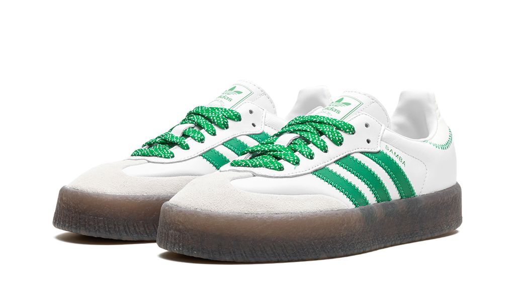 Adidas Sambae Cloud White Green Adidas Samba Vegan Keesef