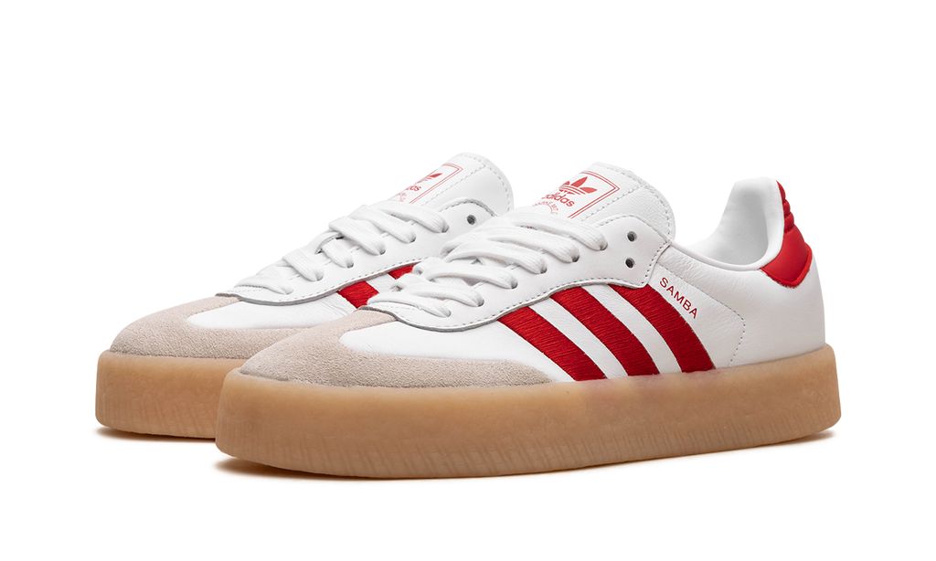 Adidas Sambae White Better Scarlet Gum Adidas Samba Vegan Keesef