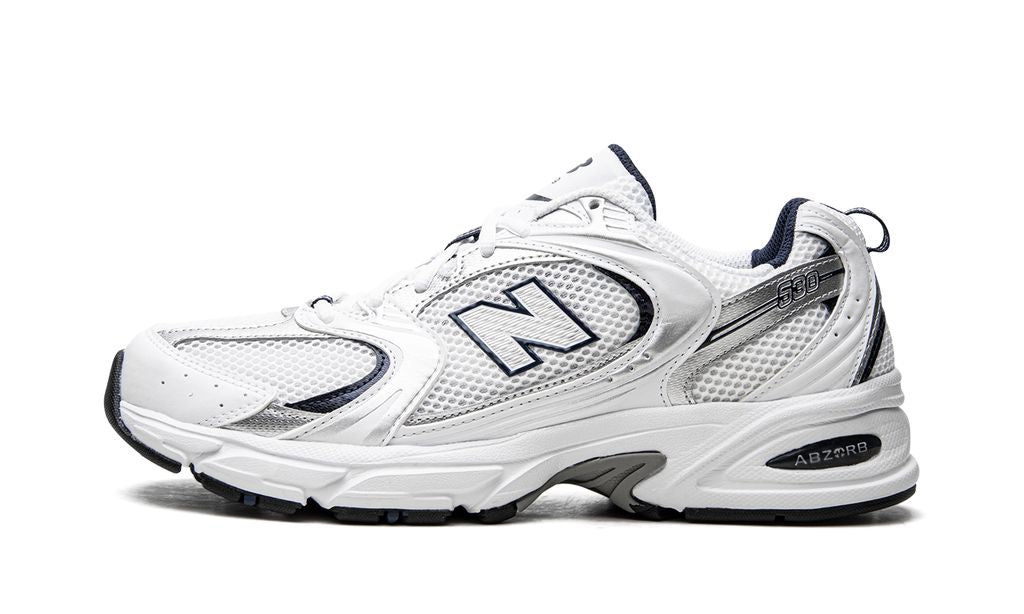 New Balance 530 White Silver Navy New Balance 530 White Silver Navy Keesef