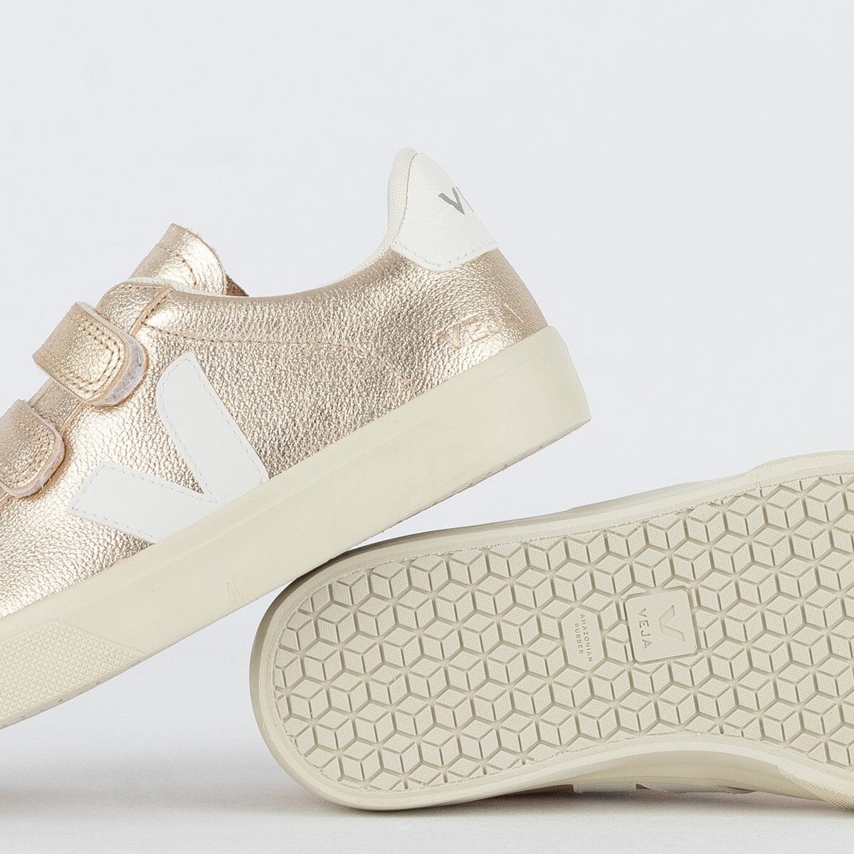 Vert Shoes Logo Chromefree Leather Platine White Keesef