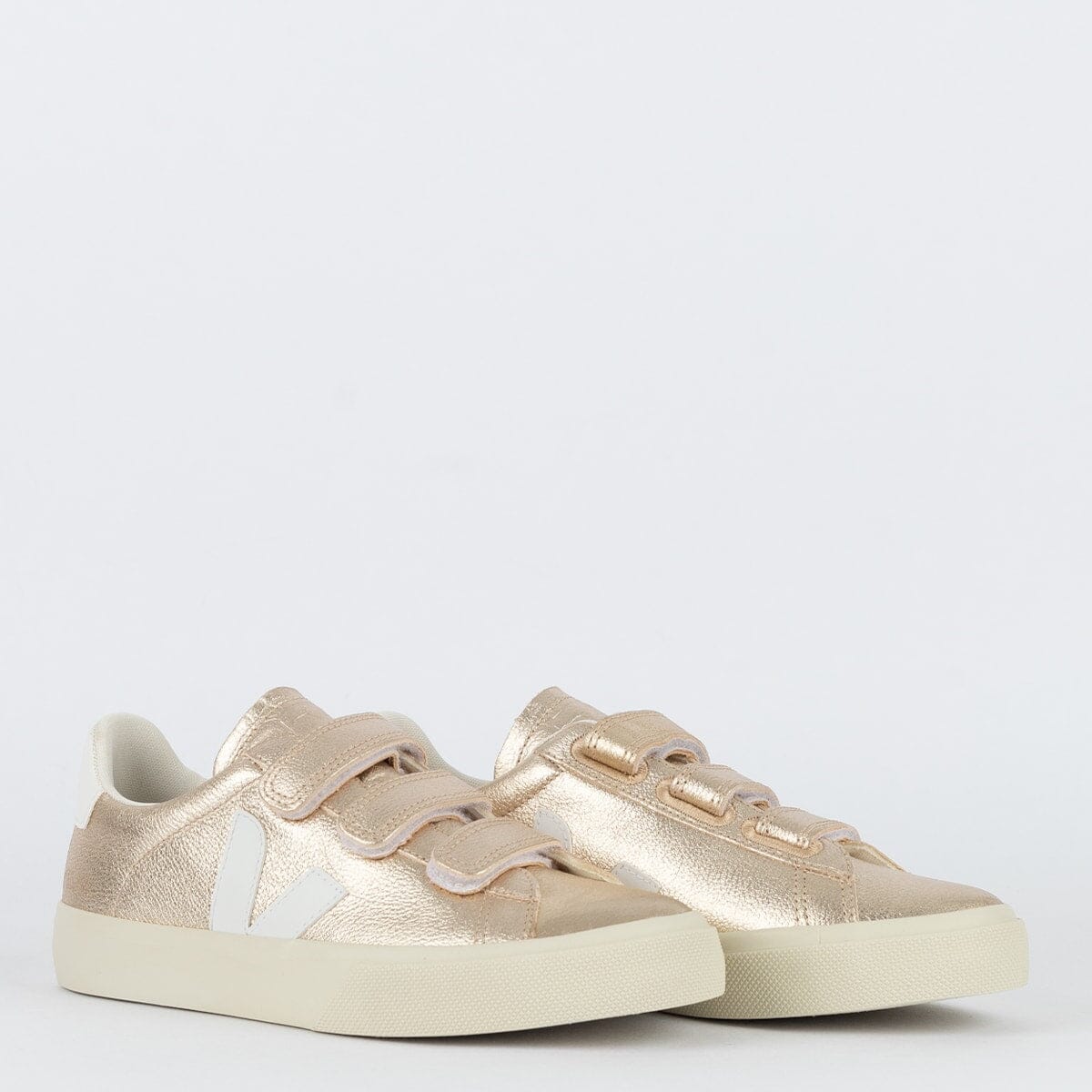 Vert Shoes Logo Chromefree Leather Platine White Keesef