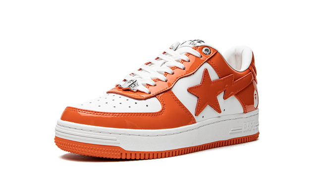 Bape Sta Patent Leather Orange White