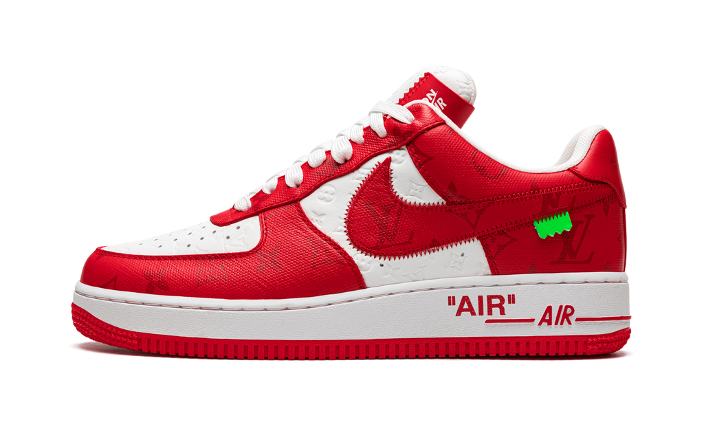 Air Force 1 Low Louis Vuitton By Virgil Abloh White Red