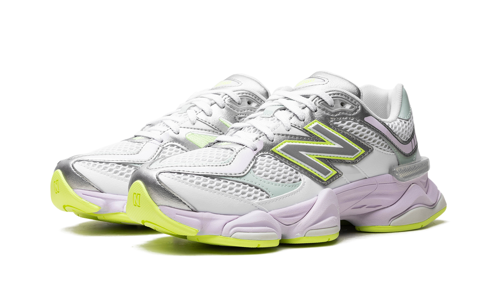 New Balance 9060 White Silver Metalic Taro