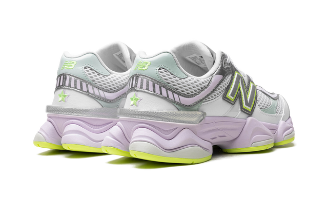 New Balance 9060 White Silver Metalic Taro