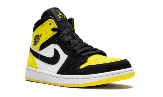 Jordan 1 Mid Yellow Toe Black