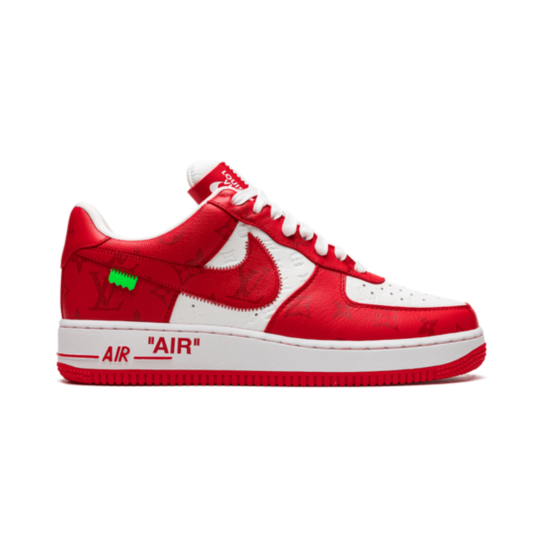 Air Force 1 Low Louis Vuitton By Virgil Abloh White Red