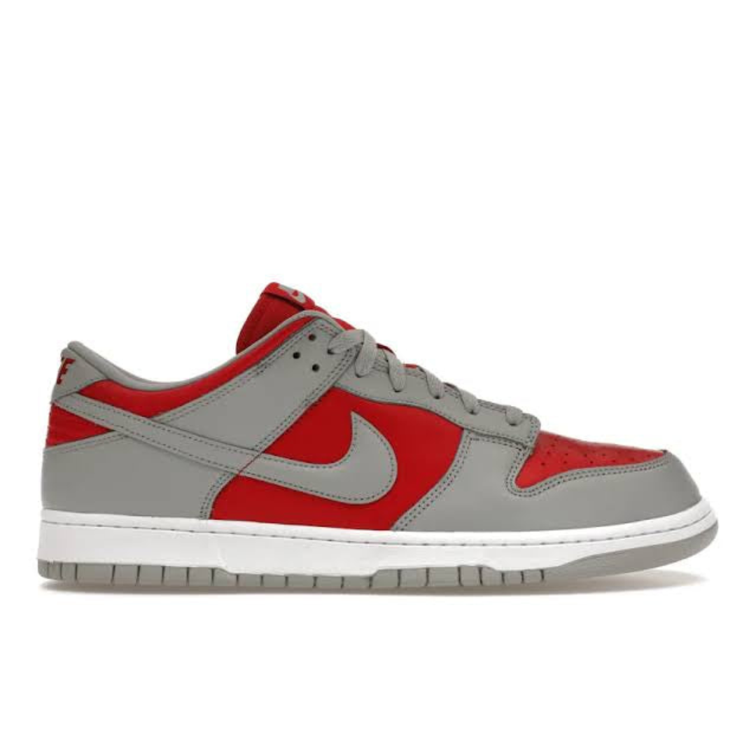 Nike Dunk Low Varsity Red and Silver