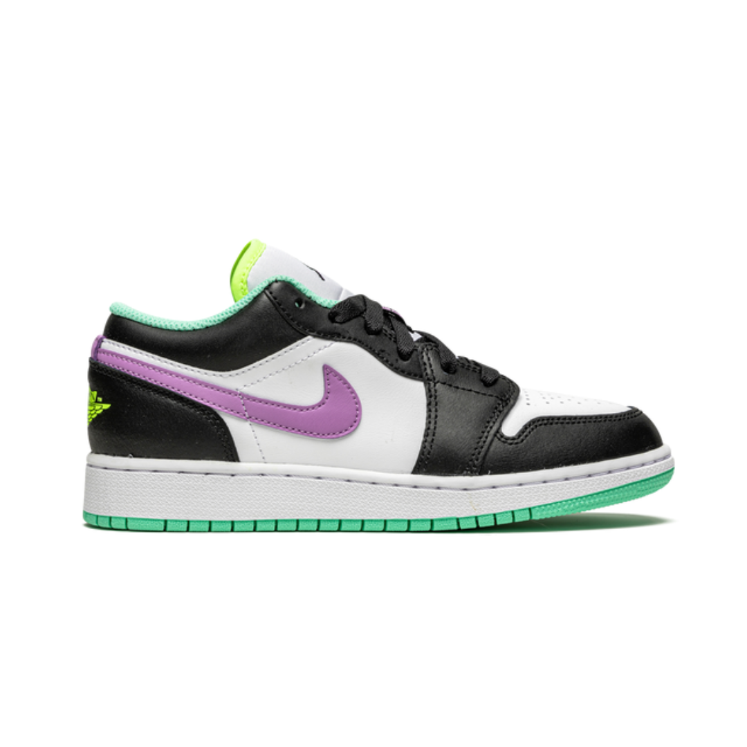 Jordan 1 Low Green Glow Violet Shock