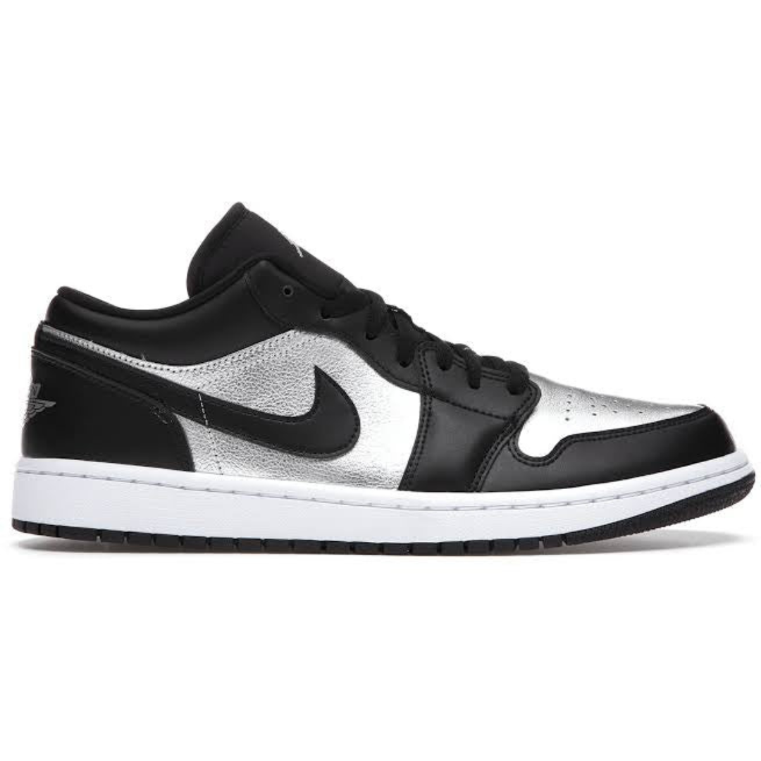 Jordan 1 Low Black Metallic Silver