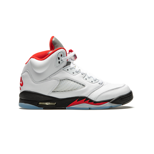 Jordan 5 Retro Fire Red Silver Tongue