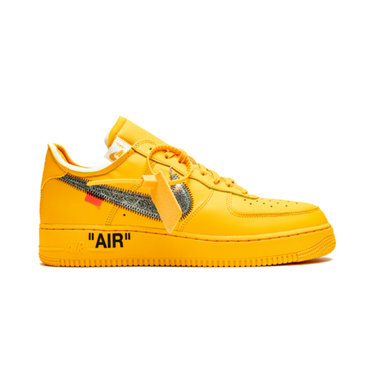 Nike Air force 1 Low Off White University Gold Metallic Silver