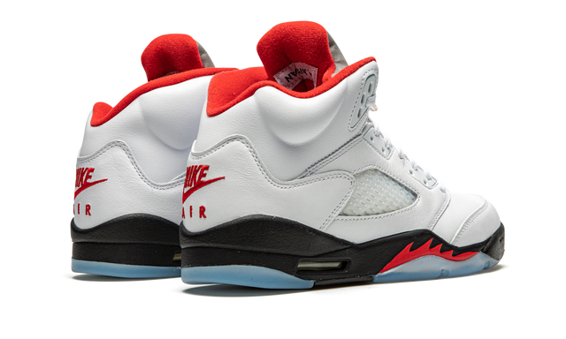 Jordan 5 Retro Fire Red Silver Tongue