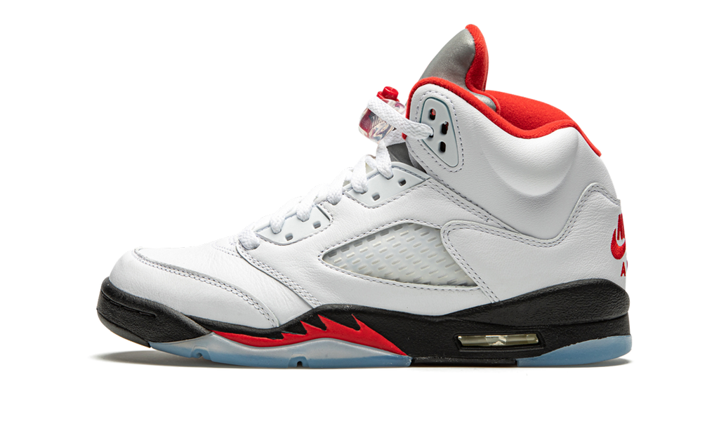 Jordan 5 Retro Fire Red Silver Tongue