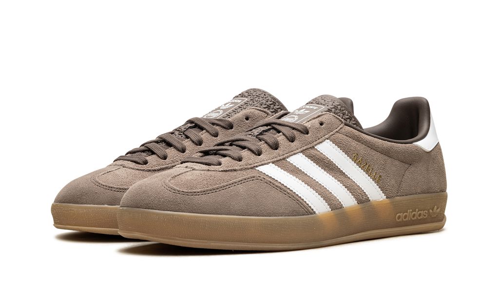 Adidas Gazelle Indoor Earth Strata White Gold Metallic Adidas Gazelle Indoor Core Black Keesef 