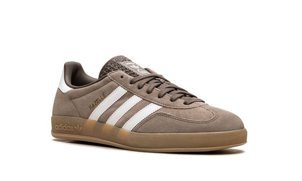 Adidas Gazelle Indoor Earth Strata White Gold Metallic Adidas Gazelle Indoor Core Black Keesef 