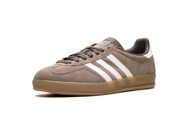 Adidas Gazelle Indoor Earth Strata White Gold Metallic Adidas Gazelle Indoor Core Black Keesef 