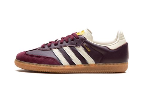 Adidas Samba OG Maroon Gold Metallic Adidas Samba Vegan Keesef 