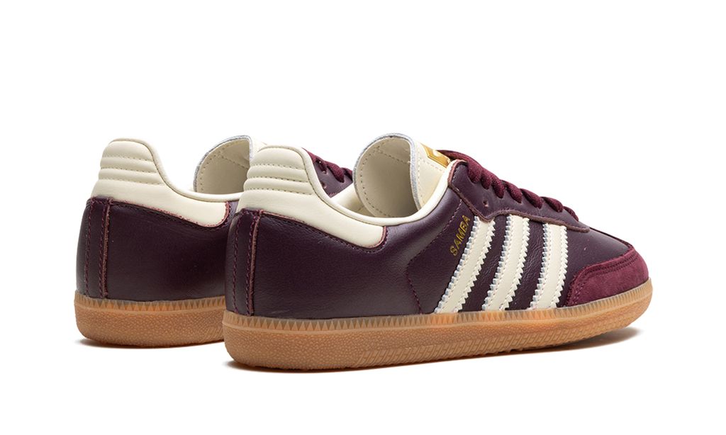 Adidas Samba OG Maroon Gold Metallic Adidas Samba Vegan Keesef 