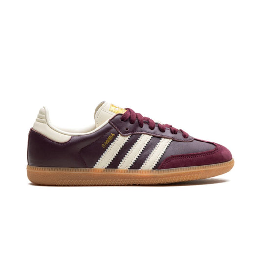 Adidas Samba OG Maroon Gold Metallic Adidas Samba Vegan Keesef 