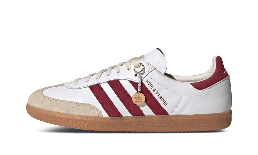 Adidas Samba Sporty & Rich White Core Burgundy Keesef 