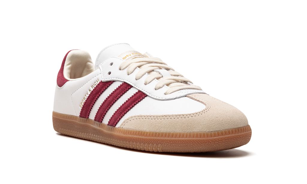 Adidas Samba Sporty & Rich White Core Burgundy Keesef 