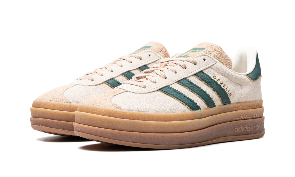 Adidas Gazelle Bold Magic Beige Collegiate Green