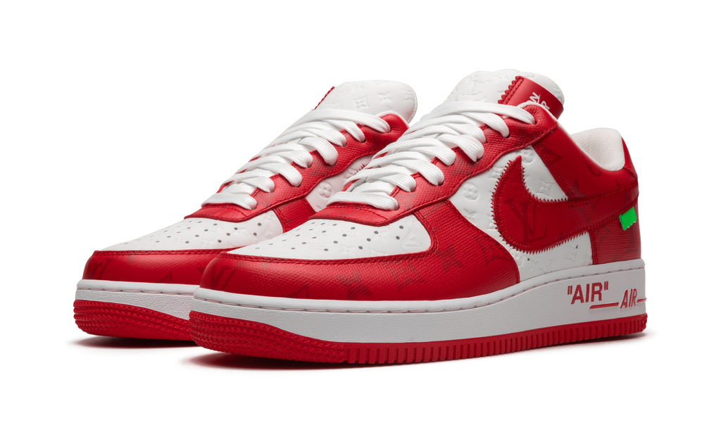 Air Force 1 Low Louis Vuitton By Virgil Abloh White Red