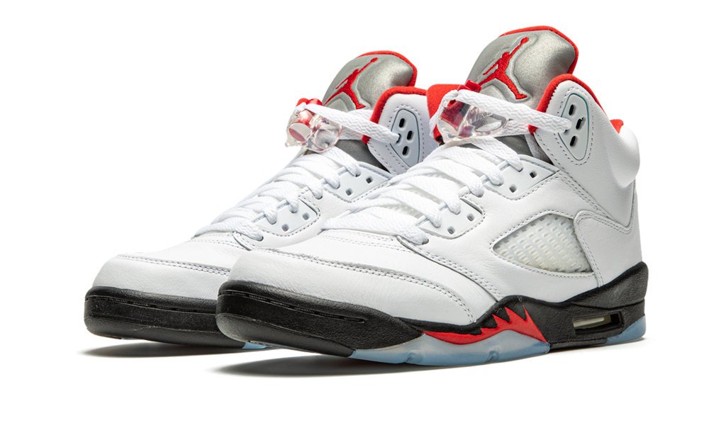 Jordan 5 Retro Fire Red Silver Tongue