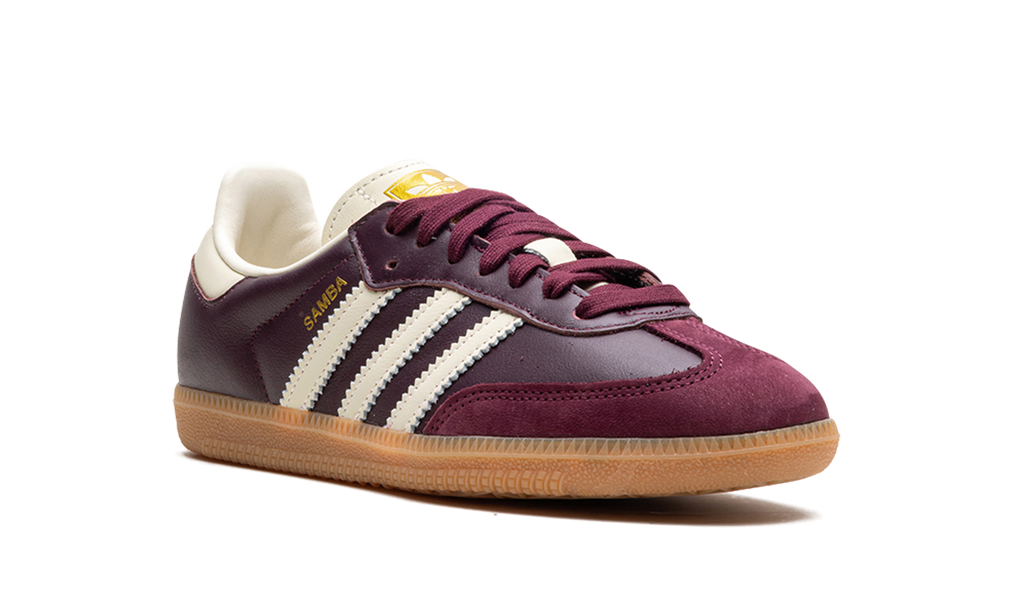 Adidas Samba OG Maroon Gold Metallic