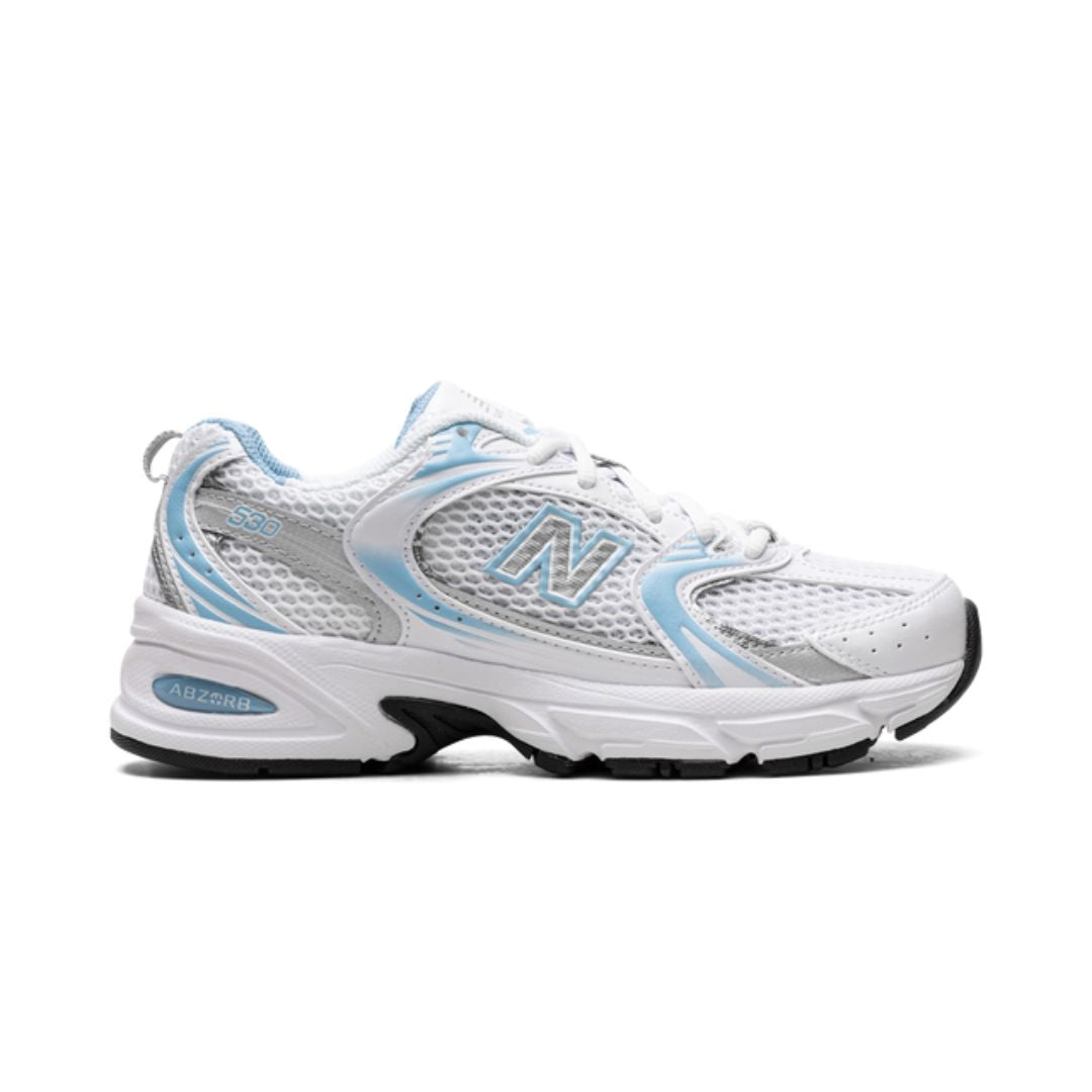 New Balance 530 Carolina New Balance 530 White Silver Navy Keesef 