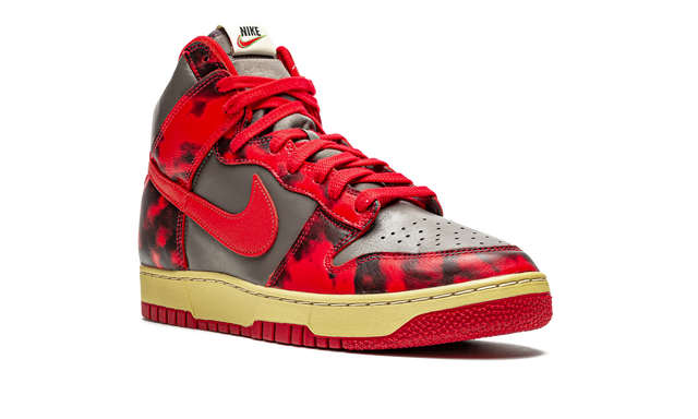 Nike Dunk High Red Acid Wash