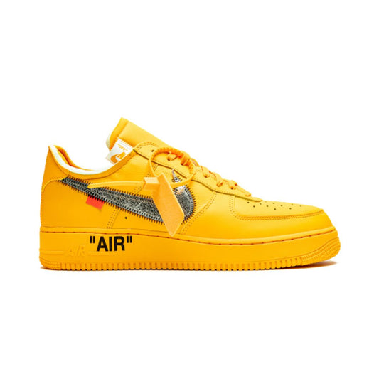Nike Air force 1 Low Off White University Gold Metallic Silver Nike Air force 1 Low Off White University Gold Metallic Silver Keesef 
