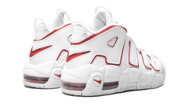 Nike Air More Uptempo White Varsity Red Outline Keesef 