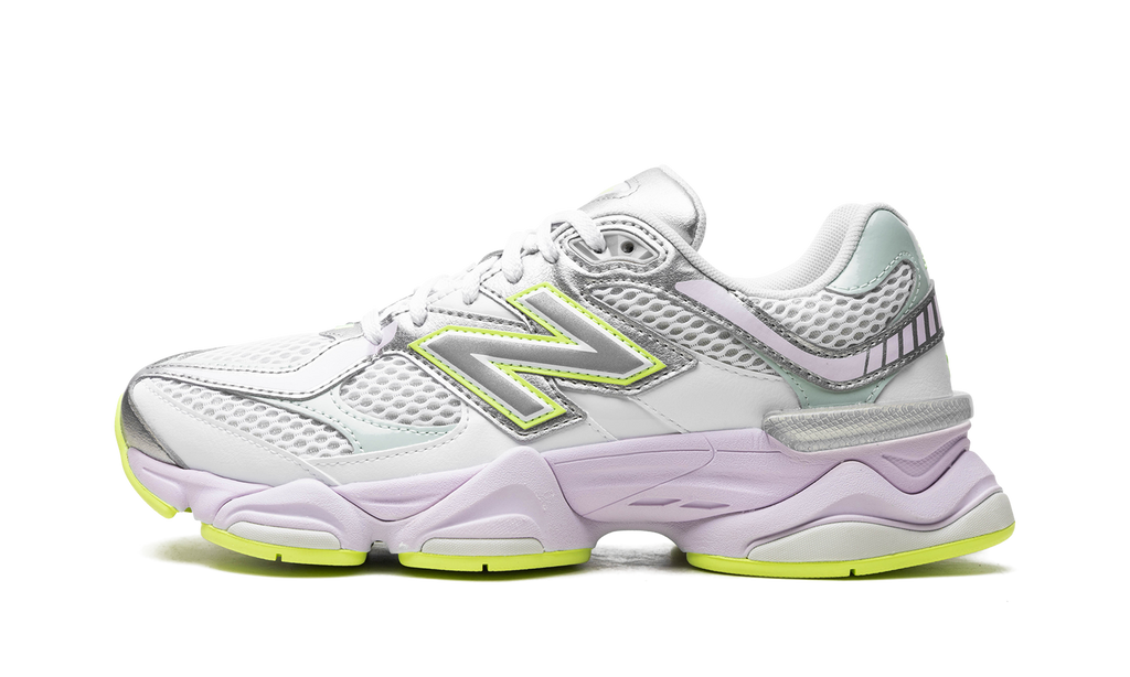 New Balance 9060 White Silver Metalic Taro