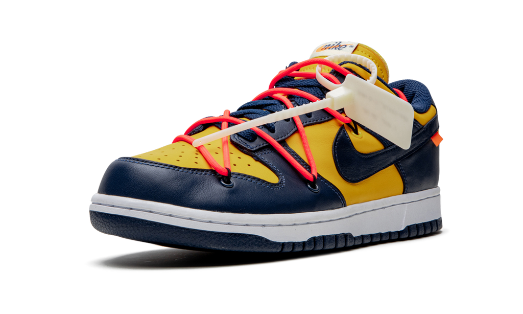 Nike Dunk Low Off White University Gold Mindnight Navy