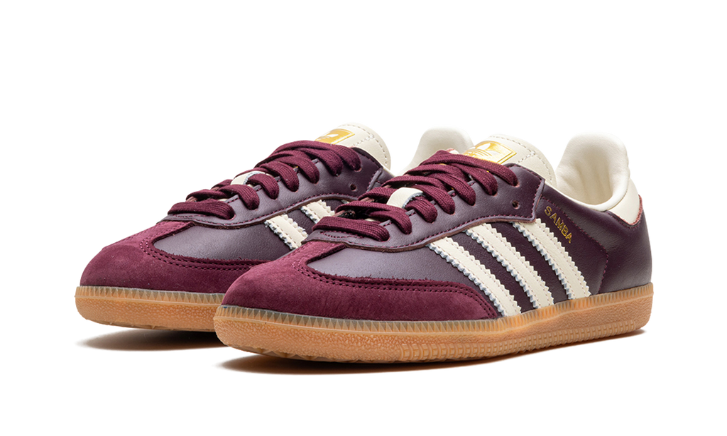 Adidas Samba OG Maroon Gold Metallic