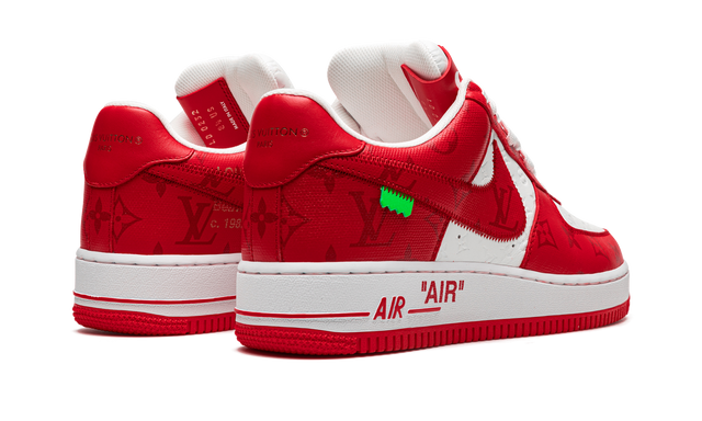 Air Force 1 Low Louis Vuitton By Virgil Abloh White Red