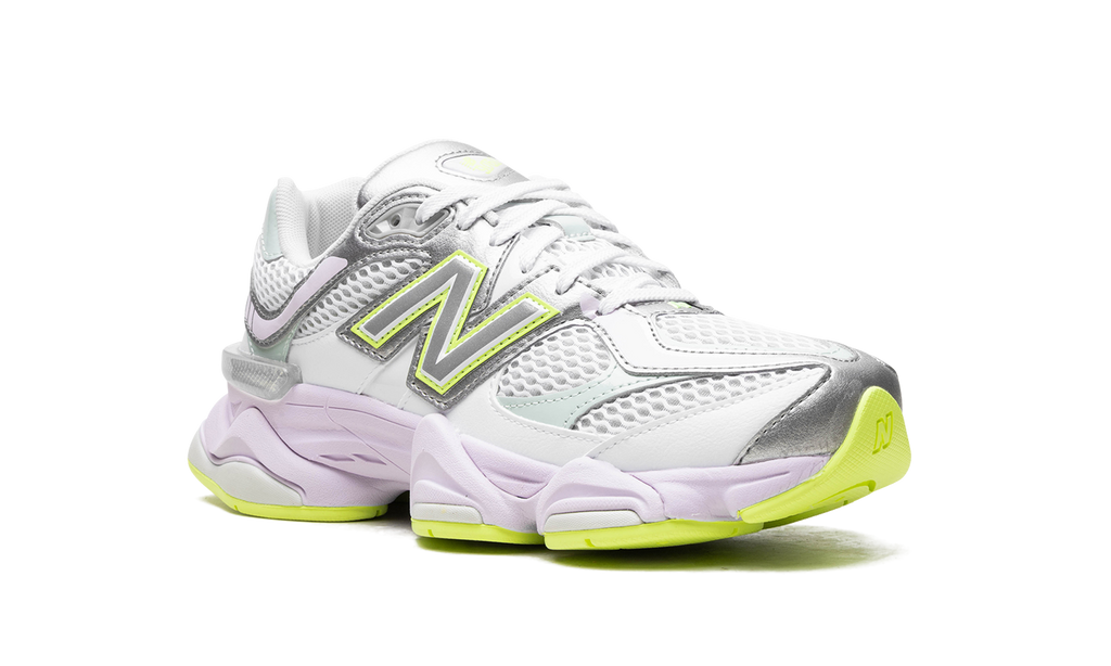 New Balance 9060 White Silver Metalic Taro